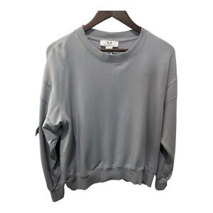 MAGASCHONI LIGHT GRAY MODAL BLEND LUXE SOFT SWEATSHIRT SIZE LARGE